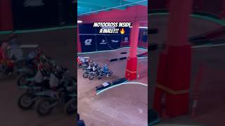 Motocross inside a mall?! POV lap! 🏁🔥 #motocrossity #stark #motocross #madrid
