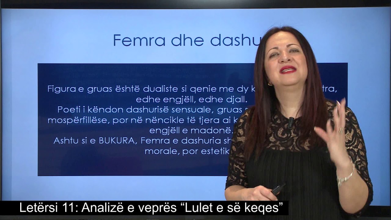 Letërsi 11 - Analizë e veprës: “Lulet e së keqes” .