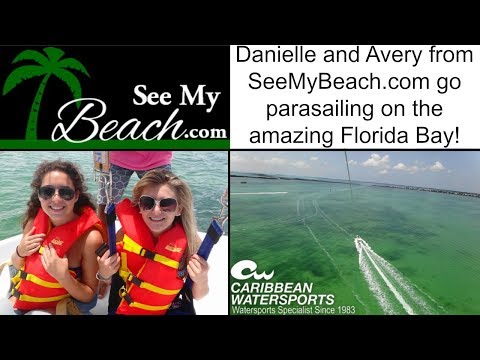 Danielle, Alex and Avery Parasail with Caribbean W...