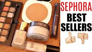 WORTH IT? || FULL FACE OF SEPHORA BEST SELLERS