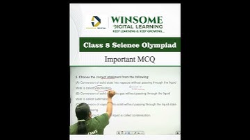 Class 8 Science Olympiad MCQ  #olympiadprep #winsomedigitallearning #scienceolympiad