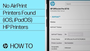How to fix “No AirPrint Printers Found” message for iPhone and iPad | HP Support