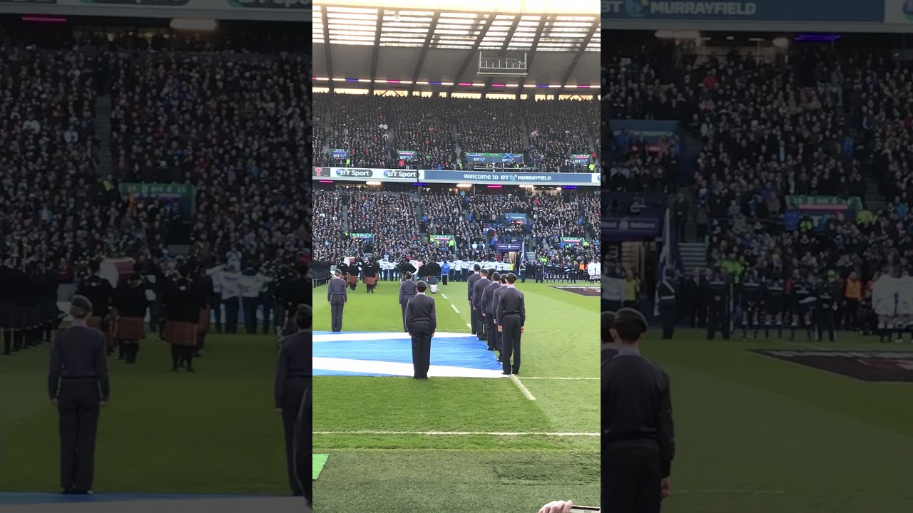 Flower of Scotland, Murrayfield Scotland vs England 24/02/18 YouTube