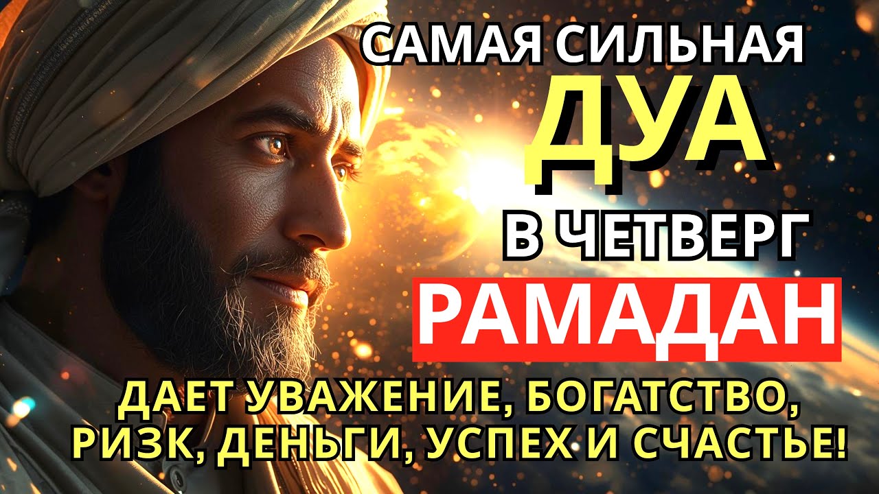 САМАЯ СИЛЬНАЯ Дуа в четверг РАМАДАНА!, ДАЕТ УВАЖЕНИЕ, БОГАТСТВО, РИЗК, ДЕНЬГИ, УСПЕХ И СЧАСТЬЕ!