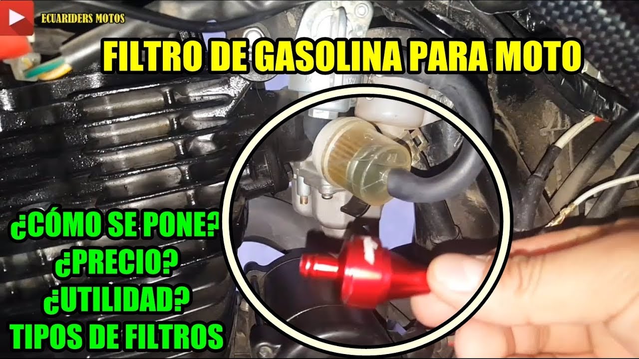 precio por cada uno) FILTRO DE GASOLINA PARA MOTO CON IMÁN PARA RESIDUOS.