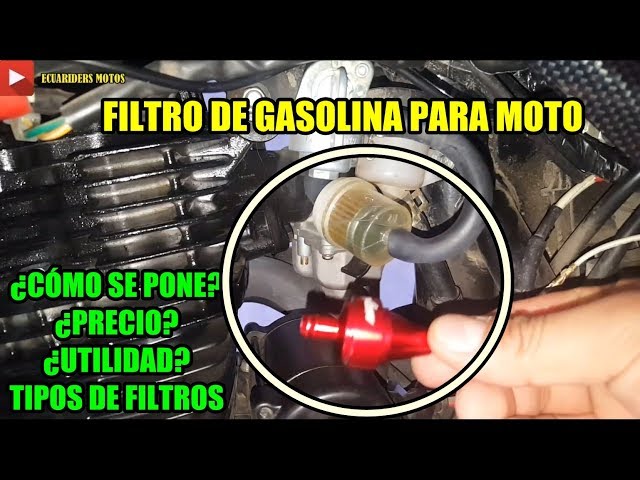 CÓMO PONER UN FILTRO DE GASOLINA A UNA MOTO CHINA