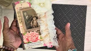 Another Folio made with those scented drawer liners ! Rose Garden!🌸