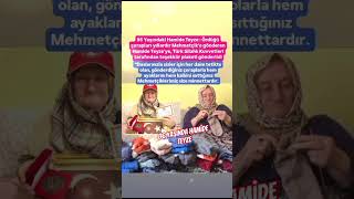 86 Yaşindaki̇ Hami̇de Teyze Yillardir Ördüğü Çoraplari Mehmetçi̇klere Gönderi̇yor..