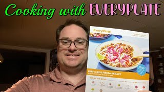 Even you can you do it! Cooking with EveryPlate. Today's meal is Beef and Rice Fiesta Skillet.