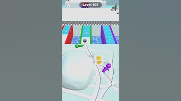 Snow Race Game Level 107 Part 2 |  Snow Race Game #shorts #snowrace #short