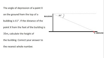20 Practical Problems involving Angles of Elevation and Depression QUESTION 3