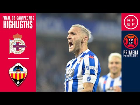 Resumen #PrimeraFederación | RC Deportivo 2-1 CD Castellón | Final de Campeones (Ida)