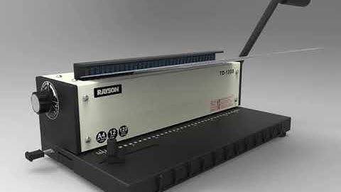 How to use Rayson TD-1200 wire binding machine
