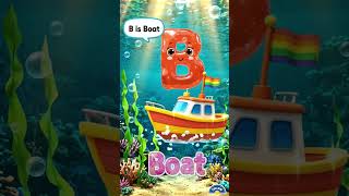 ⛵ B is for Boat! Learn Letter B for Kids | ABC Phonics Song #Shorts