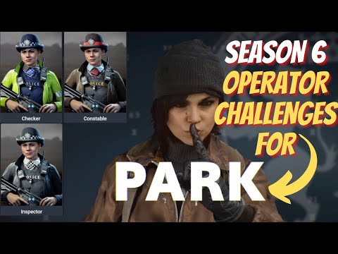 NEW Park SKINS -  Operator Challenges SEASON 6 (Checker, Constable, Inspector)