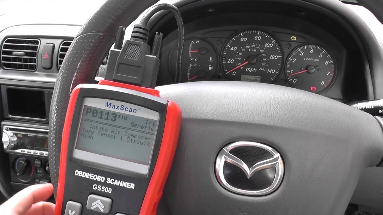 Mazda Check Engine Warning Light Being Reset - YouTube