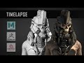 Character 3D modelling timelapse in Maya
