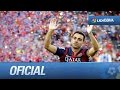 Homenaje a Xavi en su despedida del FC Barcelona