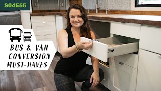 RV Labs Locking Latches for our Cabinets//BUS CONVERSION  S04E56