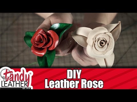 Video: How To Make Flowers From Leather