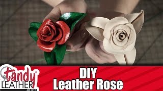 DIY Leather Rose