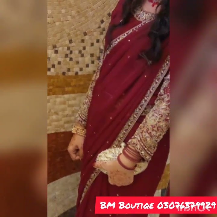 Sari stunning look / Beautiful Mahroon sari