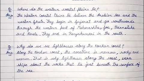 The Coastal Plains And The Islands || Class - 4 || ch - 5 || Question / Answers 👍