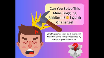 The Hardest Riddles😂😇 Only Genius can solve these 🤔 | Quick Challenge!