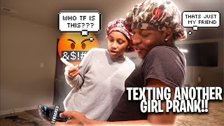 CAUGHT TEXTING ANOTHER GIRL PRANK ON KEN😳🫢 *SHE WENT CRAZY*