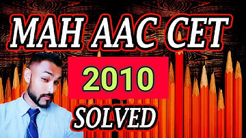 MAH AAC CET 2010