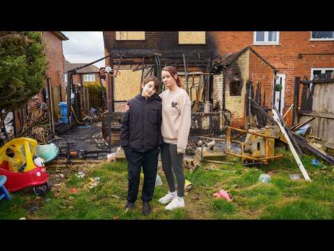 Hero mum saves family as tumble dryer fire destroys home | SWNS