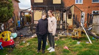 Hero mum saves family as tumble dryer fire destroys home | SWNS