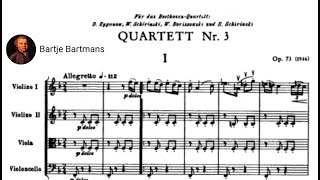 Dmitri Shostakovich - String Quartet No. 3 in F major, Op 73 (1946)