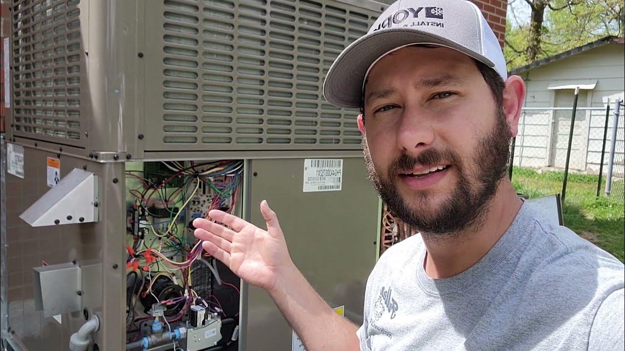 Dual Fuel Package Unit Setup Wiring Commission - YouTube