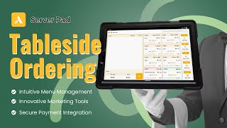 Tableside Ordering and Payment | AIYA Server Pad: Getting Started Instruction screenshot 2