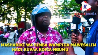 Salim Yanga Kapigwa Mawe Na Mashabiki Wa Simba Ajikinga Kwa Kofia Ngumu