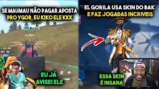 EL GATO AMEAÇA EXPULSAR MAUMAU SE ELE NÃO PAGAR YGORX, EL GORILA COLOCA A SKIN DO BAK E SURPREENDE!