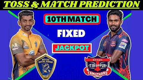 TNPL 2023 10th Match & Toss Prediction | NRK vs ITT | Today TNPL Match Prediction | pitch report |