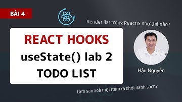 React hooks: 04 - useState() qua ví dụ TodoList (2020)