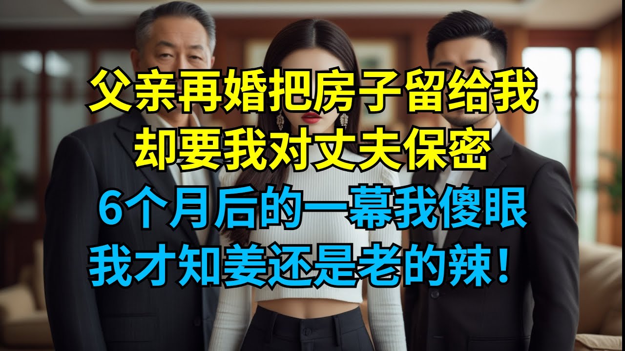 父亲再婚把房子留给我，却要我对丈夫保密，6个月后的一幕我傻眼，我才知姜还是老的辣！