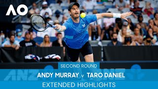 Andy Murray v Taro Daniel Extended Highlights (2R) | Australian Open 2022