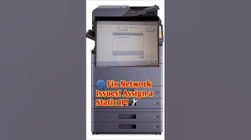 🌐 Fix Network Issues! Assign a Static IP! 🔧#shorts #repair #printer