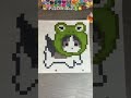 Pixel Art ideas🐸🐱! #pixel #art #pixelart #pixelartideas #roomdecor #fypシ #viral