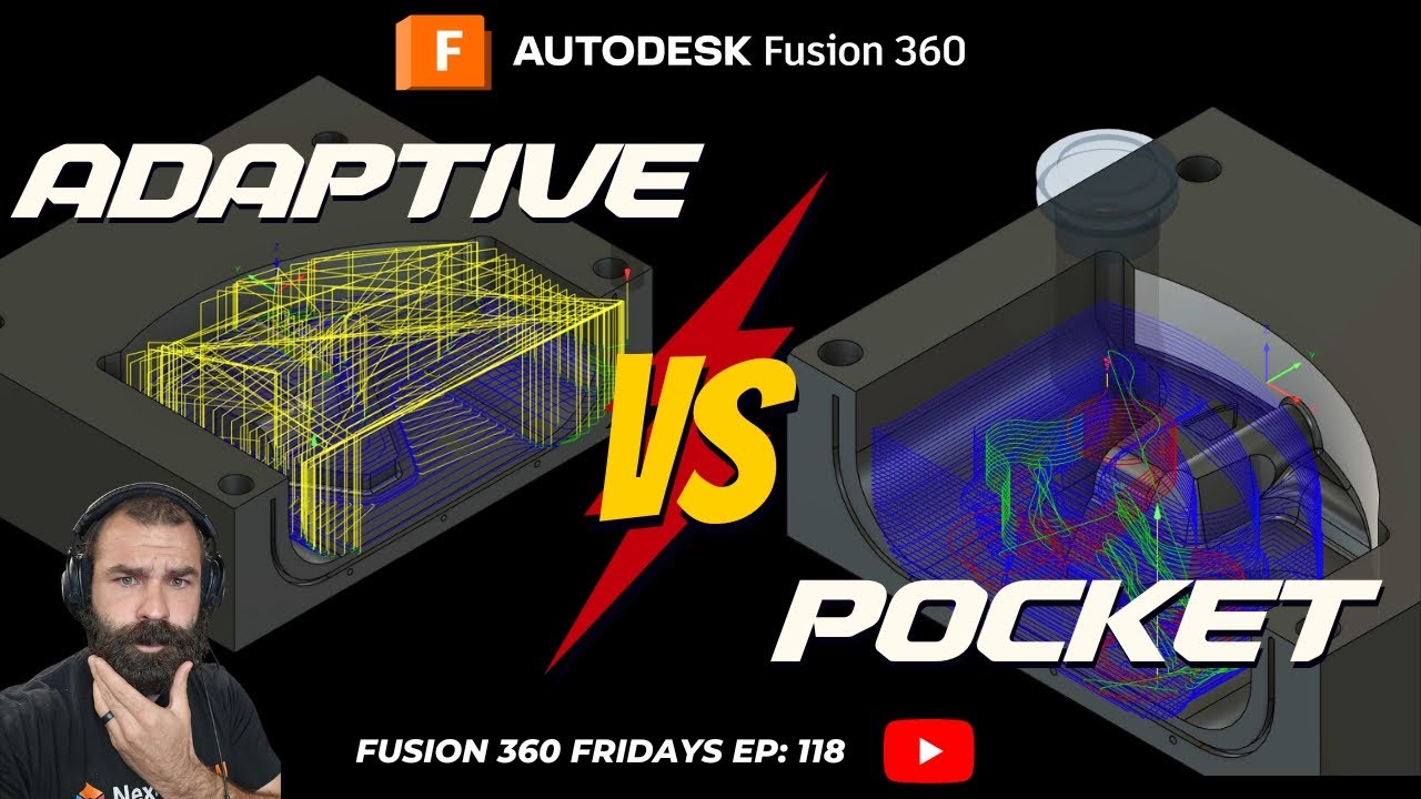 Fusion Friday (ep118): Adaptive Clearing vs Pocket Clearing