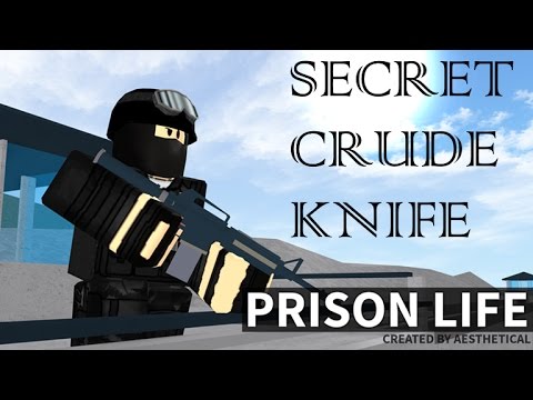 Prison Life V2 0 Where To Find A Secret Crude Knife Youtube - smashing the toilet with a crude knife roblox prison life youtube