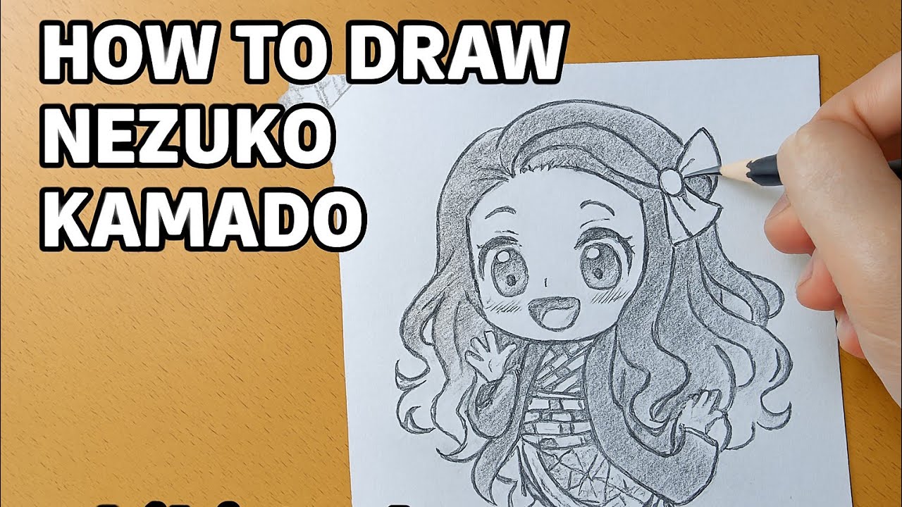How to Draw Nezuko Kamado Chibi | Step by Step Tutorial #nezuko # ...