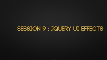 #18 Understanding jQuery in Tamil - jQuery UI Effects