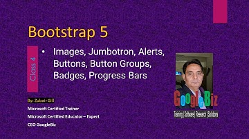 Bootstrap 5 Images, Jumbotron, Alerts, Buttons, Button Groups, Badges, Progress Bars
