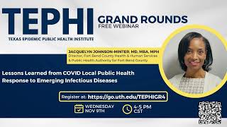 TEPHI GR | Lessons Learned from COVID: Local Public Health Response to Emerging Infectious Diseases