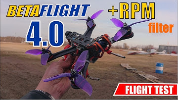 Betaflight 4.0 +RPM Filter, Test Flight Drone. ESC T-motor F55 PRO 4IN1